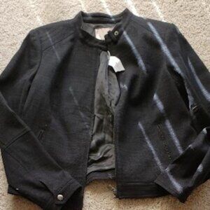 Banana Republic Black Zipper Cotton jacket